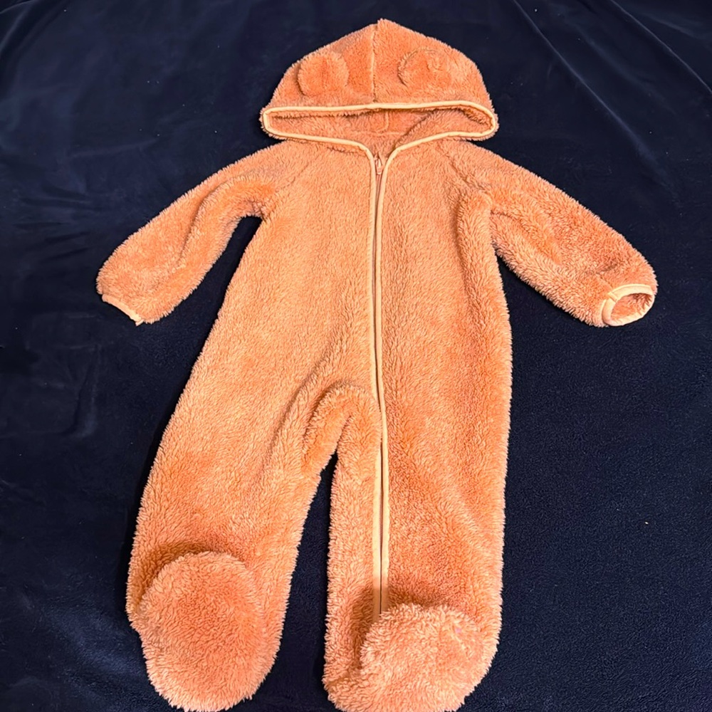 Very soft fleece pink footie:)